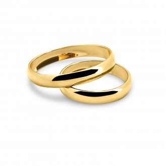 CLASSICS 18K gold half shank wedding band ring